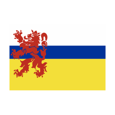 Sticker vlag van Limburg (4x2.5cm)