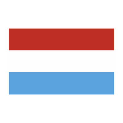 Sticker vlag van Luxemburg (4x2.5cm)