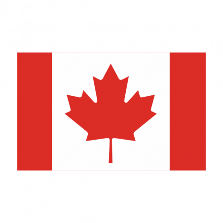 Sticker vlag van Canada (4x2.5cm)