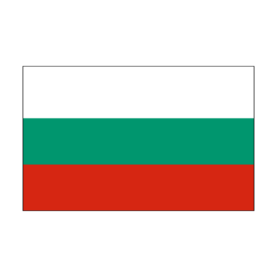 Sticker vlag van Bulgarije (4x2.5cm)