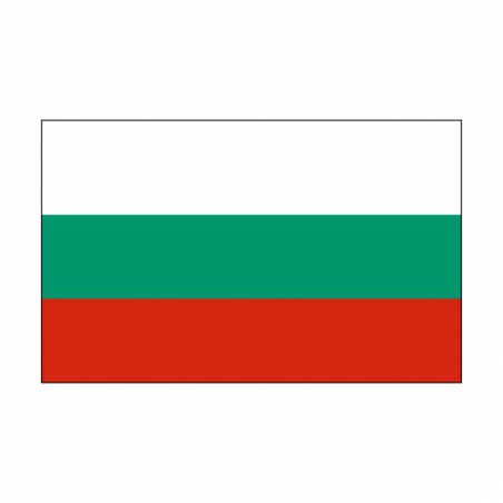 Sticker vlag van Bulgarije (4x2.5cm)