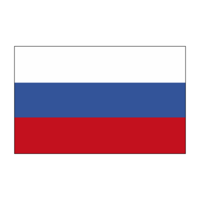 Sticker vlag van Rusland (4x2.5cm)