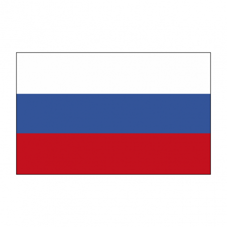 Sticker vlag van Rusland (4x2.5cm)