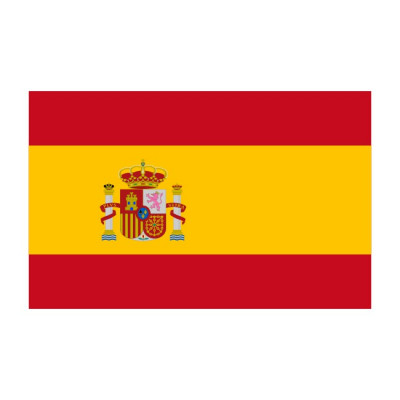 Sticker vlag van Spanje (4x2.5cm)