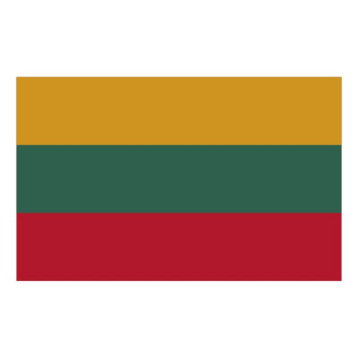 Sticker vlag van Letland (4x2.5cm)