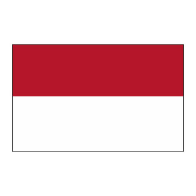 Sticker vlag van monaco (8x5cm)