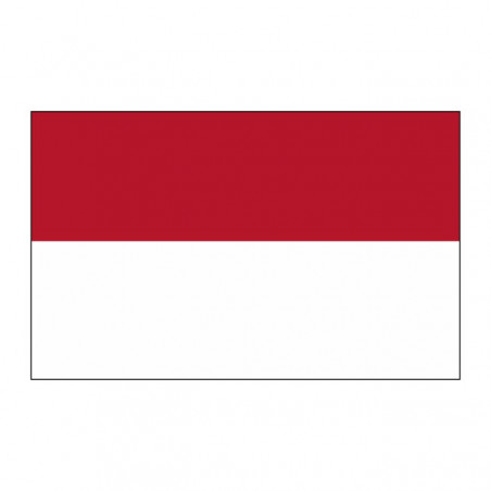 Sticker vlag van monaco (8x5cm)