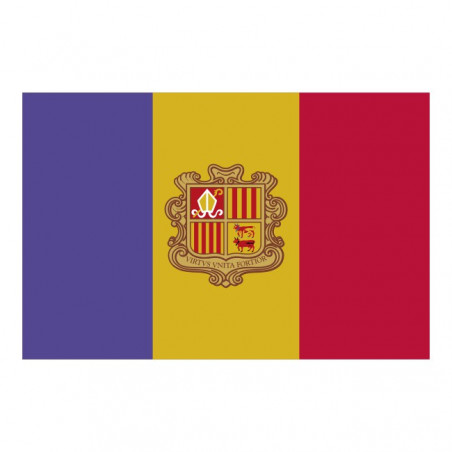 Sticker vlag van Andorra (8x5cm)