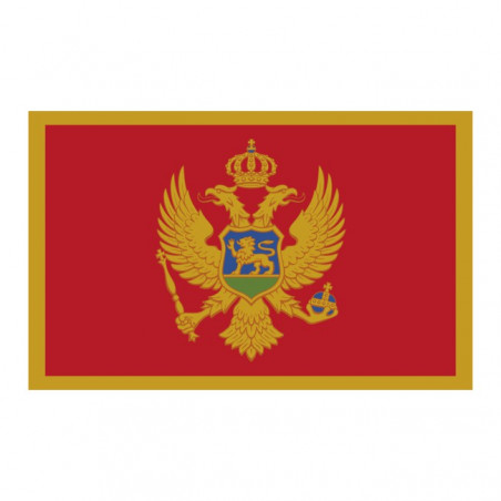 Sticker vlag van Noord Montenegro (8x5cm)