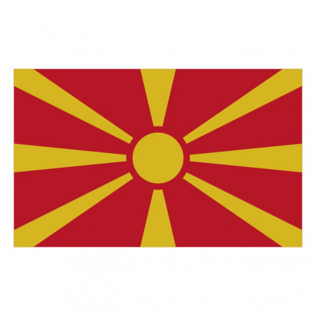 Vlag van Noord Macedonie (4x2.5cm)