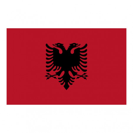 Vlag sticker Albanie (8x5cm)