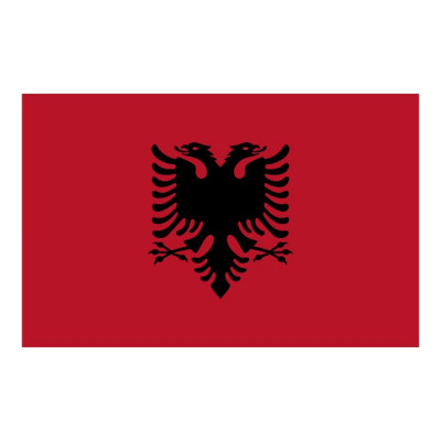 Vlag sticker Albanie (8x5cm)