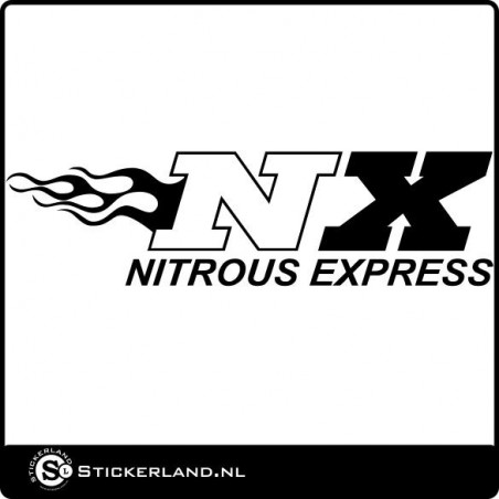 NX Nitrous Xpress logo sticker 01