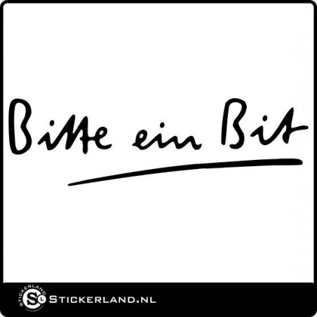 Bitte ein Bit sticker