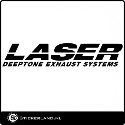 Laser uitlaten logo sticker