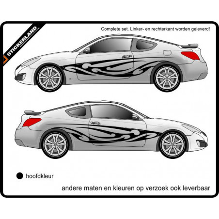 Complete stripingkit vlammen 044 (vanaf 150cm)