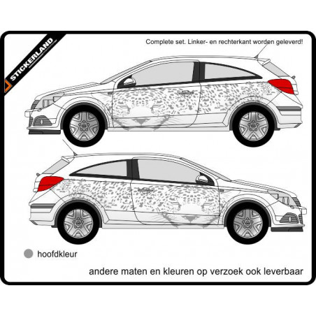 Complete stripingkit panter (vanaf 150cm)