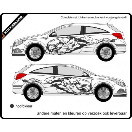 Complete stripingkit Fee (vanaf 150cm)