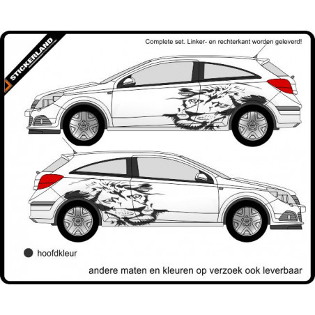 Complete stripingkit leeuw (vanaf 150cm)