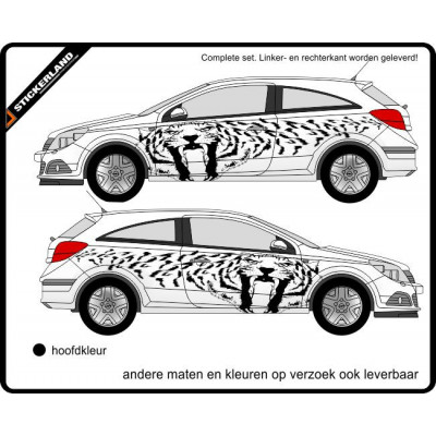 Complete stripingkit tijger (vanaf 150cm)