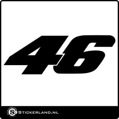 Nummer 46 Rossi sticker