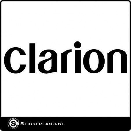 Clarion Car Audio logo sticker