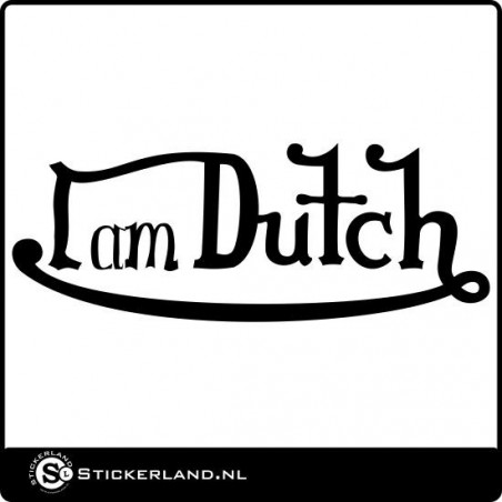 I am Dutch sticker