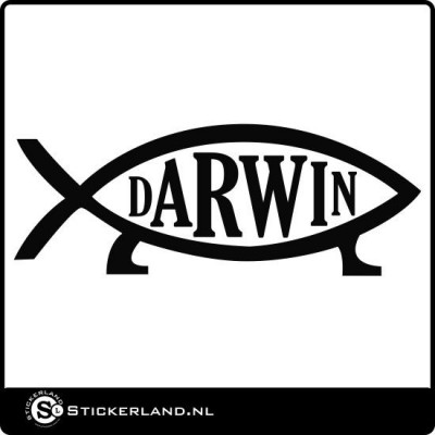 Darwin Ichtus vis sticker