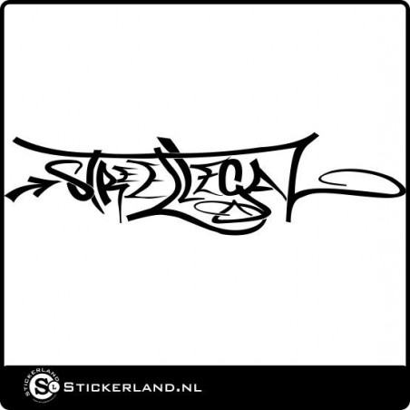 Streetlegal Graffitistyle sticker