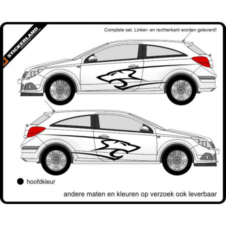 Complete stripingkit leeuw 03 (vanaf 150cm)