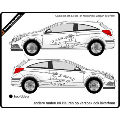 Complete stripingkit Leeuw 02 (vanaf 150cm)