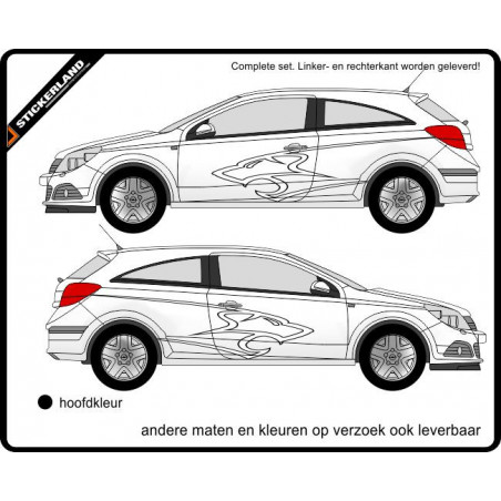 Complete stripingkit Leeuw 02 (vanaf 150cm)