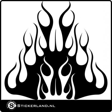 XXL vlammen sticker 005 (ca.60x58cm) XXL vlammen sticker 005 (ca.60x58cm)