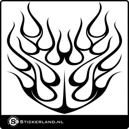 XXL vlammen sticker 006 (ca.60x58cm) XXL vlammen sticker 006 (ca.60x58cm)