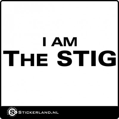 I am the STIG sticker