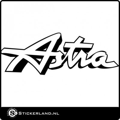 Opel Astra graphic (45x16 cm)