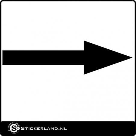 Sleepoog pijl sticker