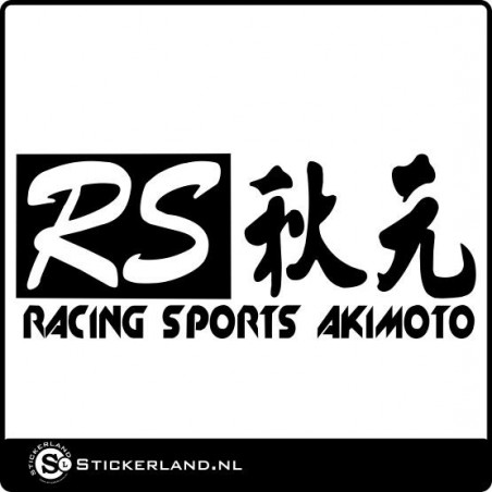 RS Racing Akimoto logo sticker