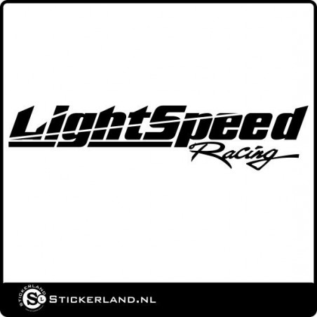 Lightspeed racing logo sticker