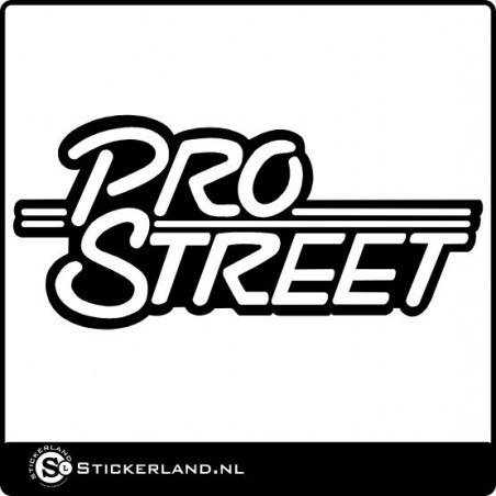 Pro Street slogan sticker