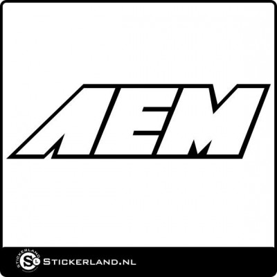 AEM logo sticker 02