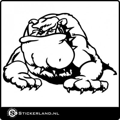 Badass hond 01 sticker