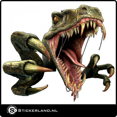 Raptor Fullcolor sticker (ca.65x56cm)