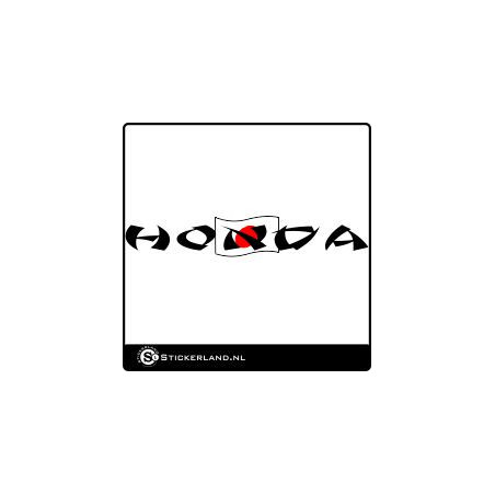 Honda raamstreamer met vlag (ca.100x10cm)