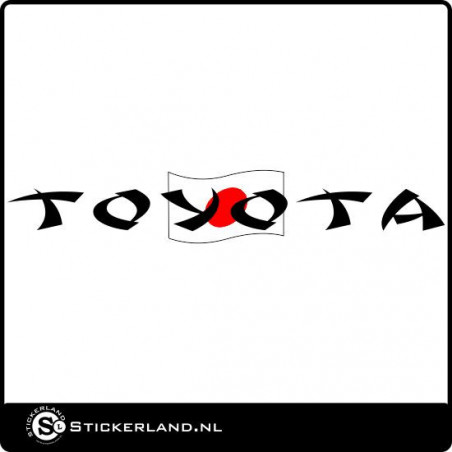 Toyota raamstreamer met vlag (ca.100x10cm)