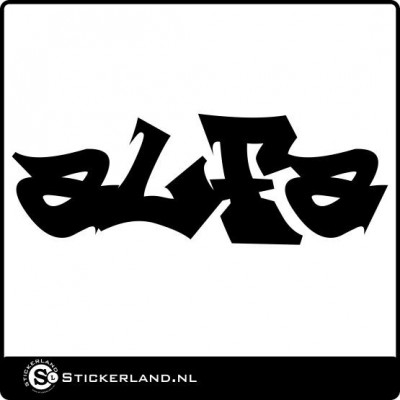 Vallen begrijpen Steil Grafitti tekst stickers