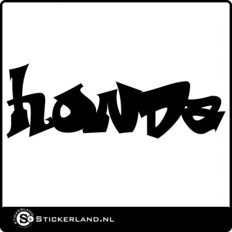 Honda grafittistijl tekst