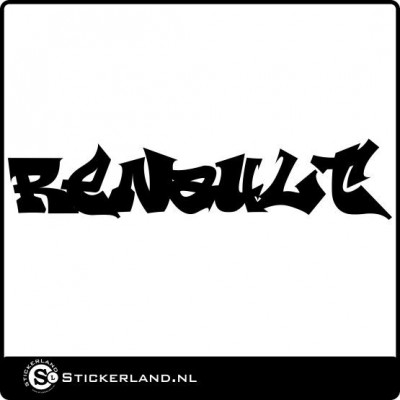 Renault grafittistijl tekst