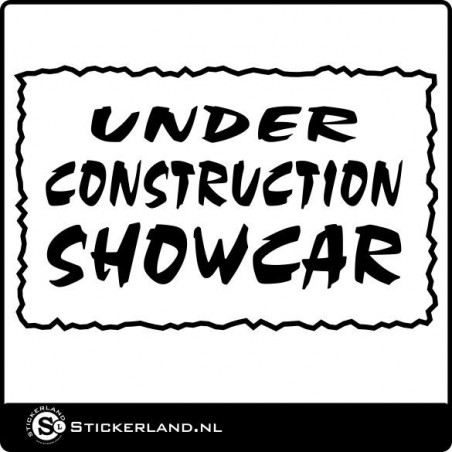 Under Construction Showcar sticker