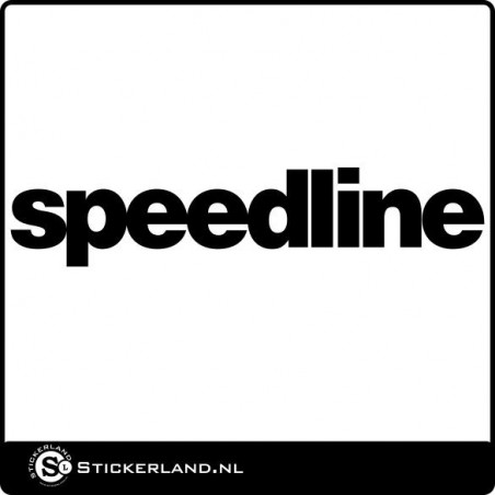 Speedline logo sticker
